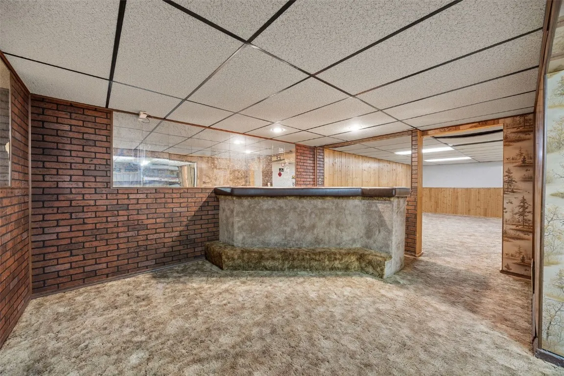 Beverage, serving center: basement