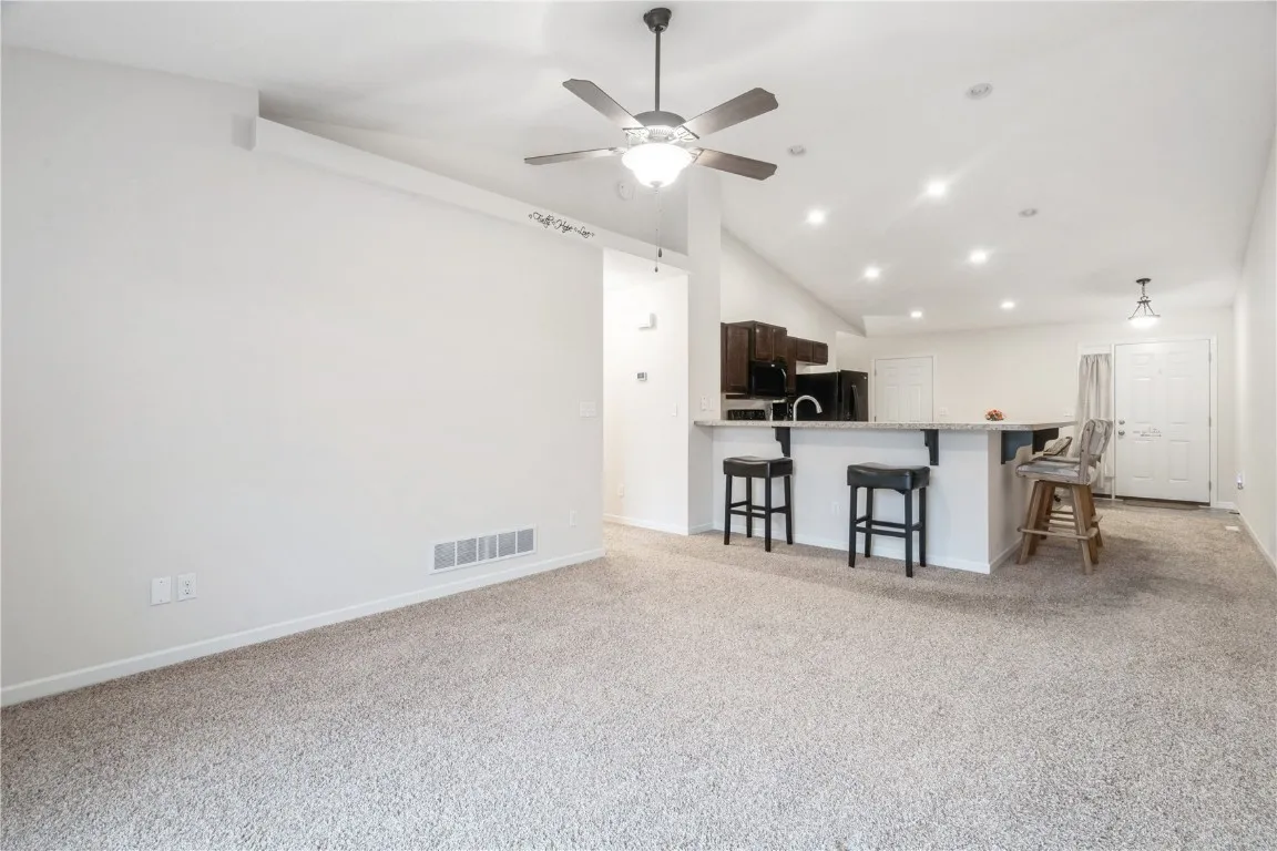 living room & kitchen