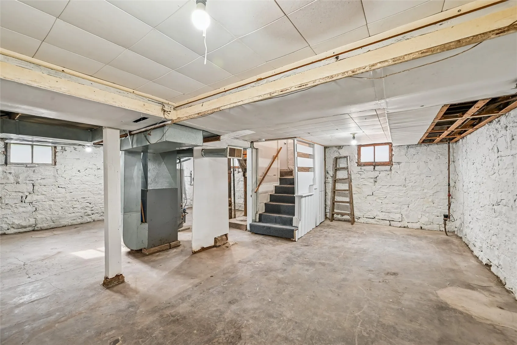 Spacious lower level. New circuit breaker box!