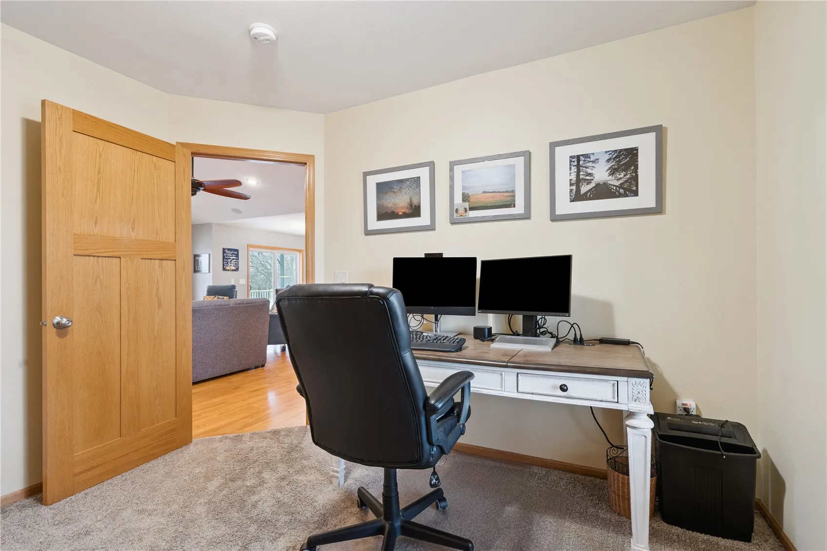 Bedroom in Upper level that is used as an office
