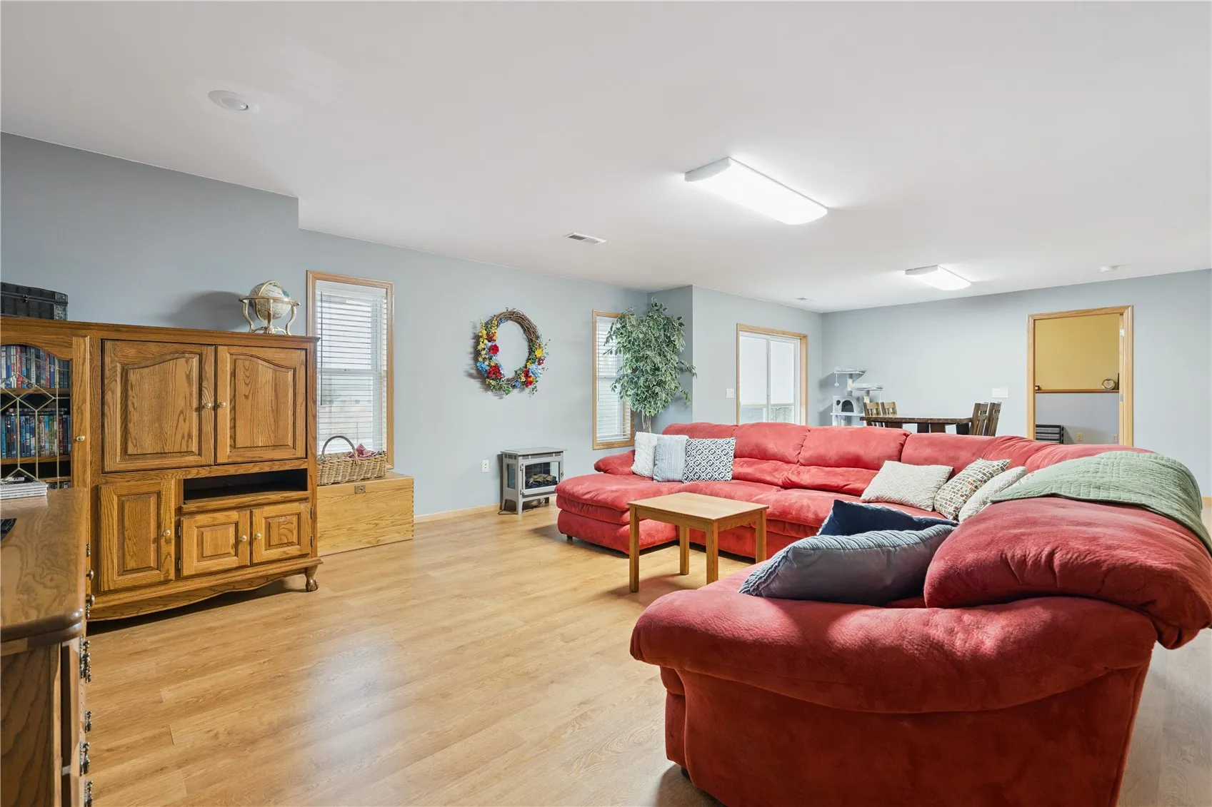 Lower level family/recreation room area