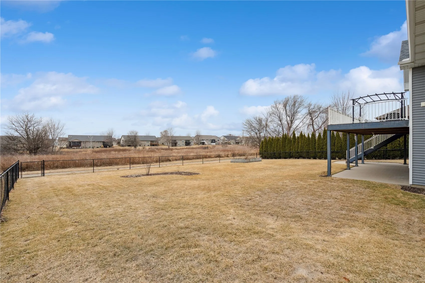 View of fenced in yard