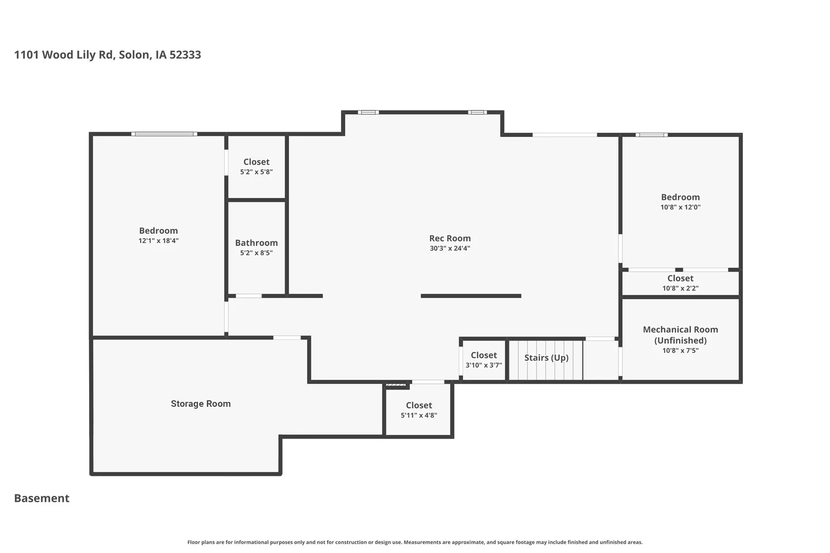 Lower Level floor plan