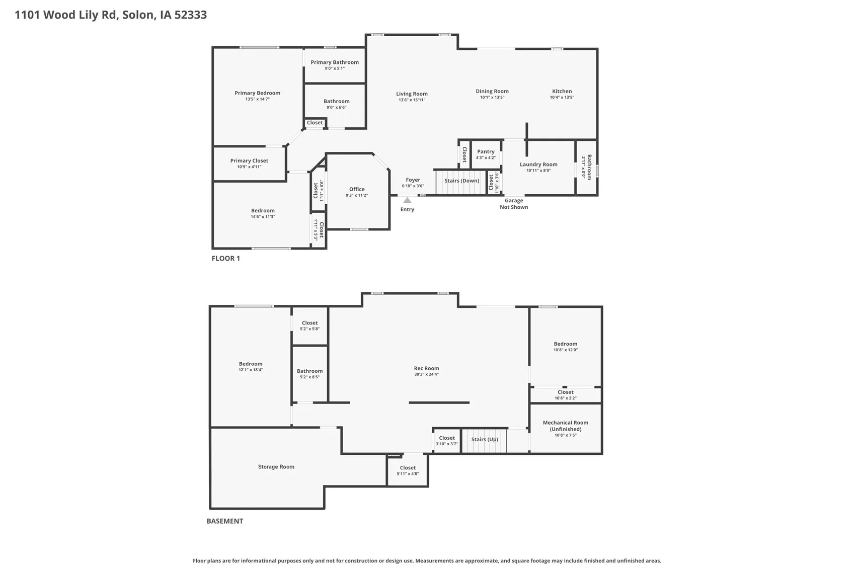 Combined floor plan