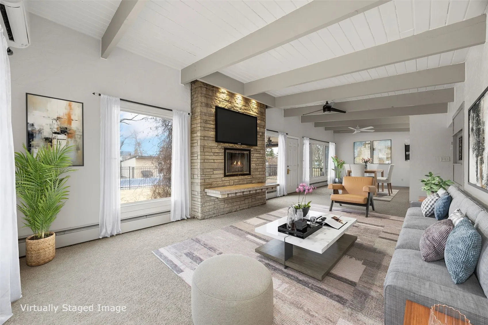 Virtually Staged Living Space