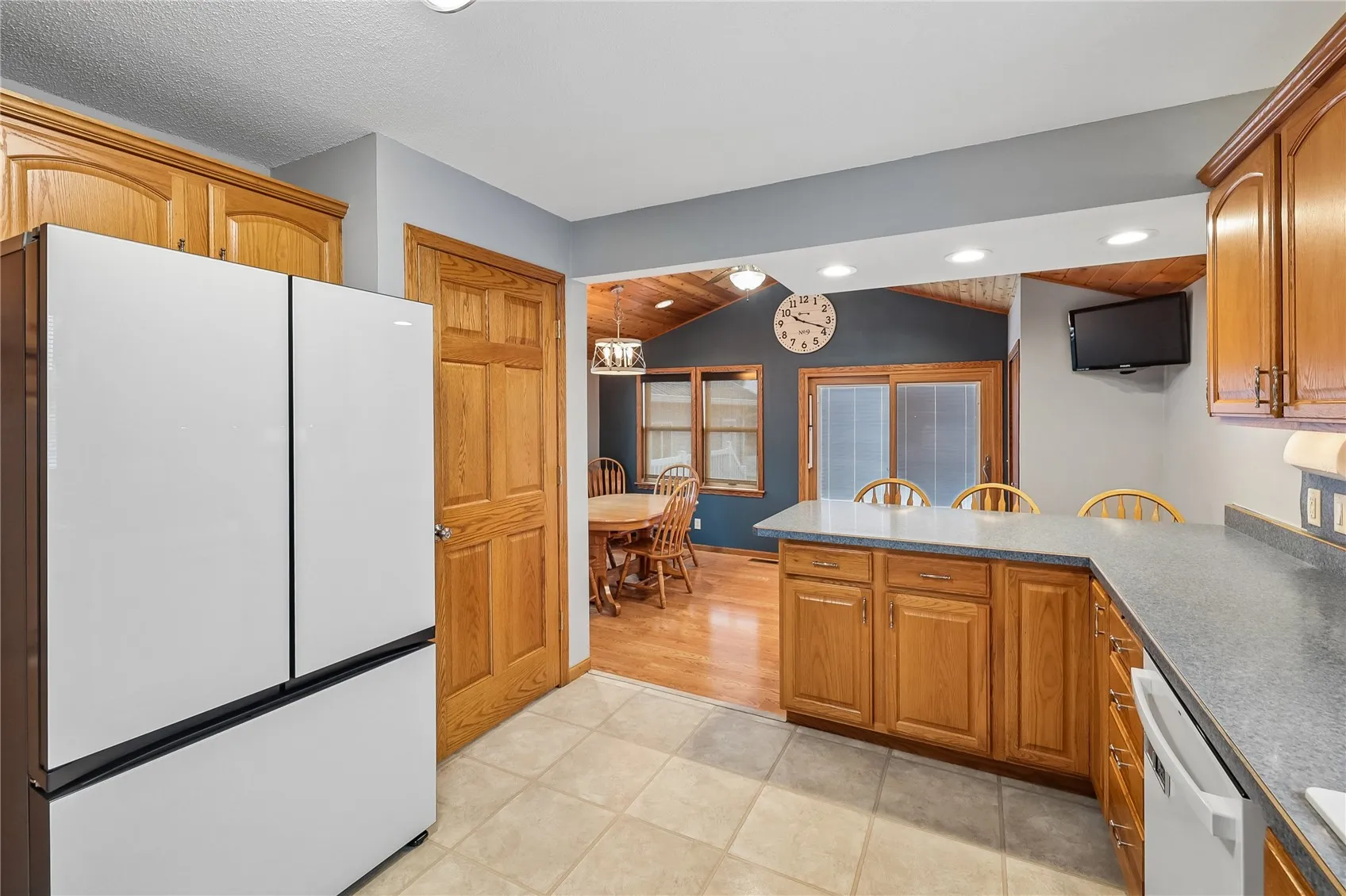 Looking into the dining space