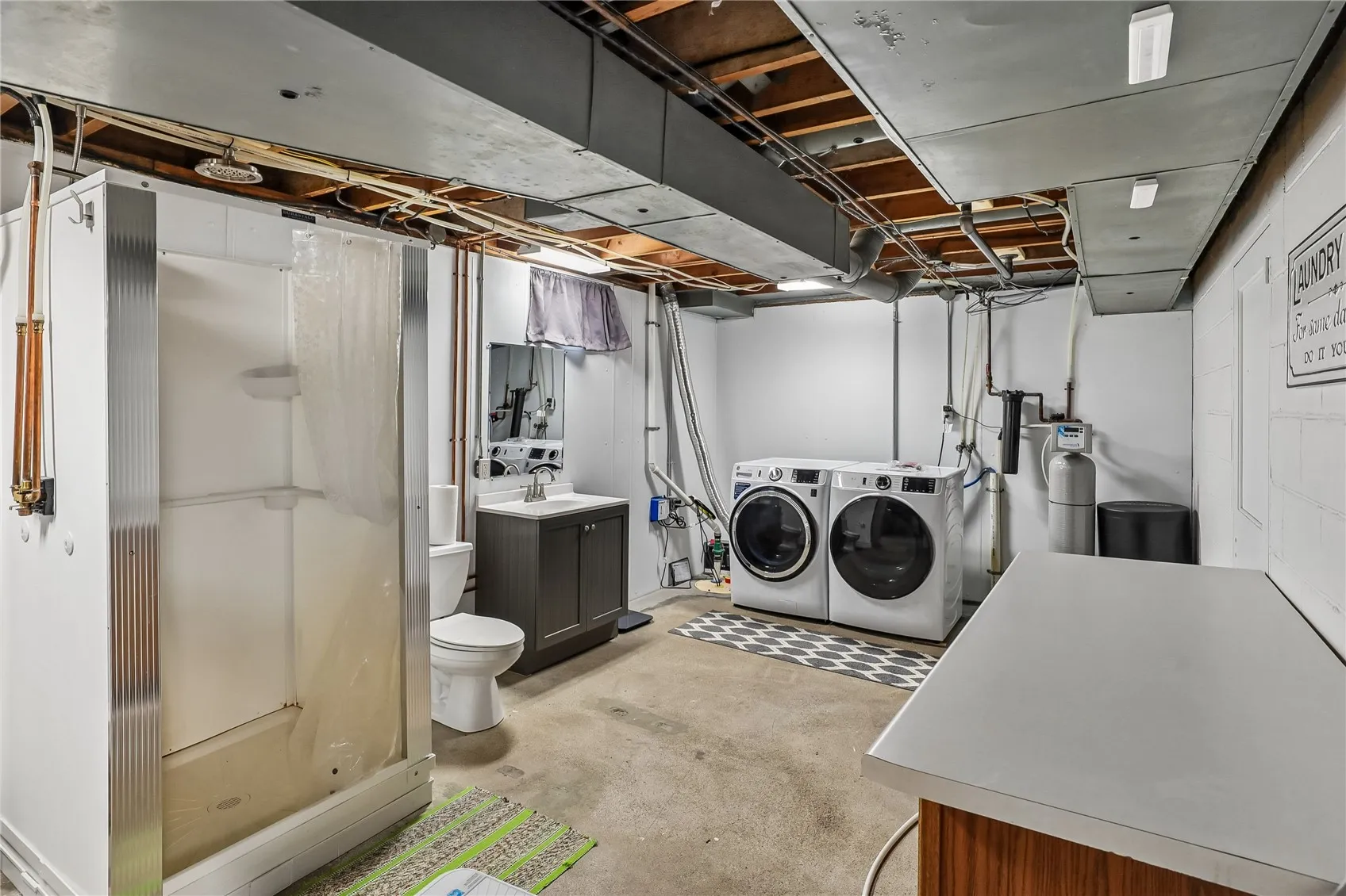 Laundry and 2nd full bathroom