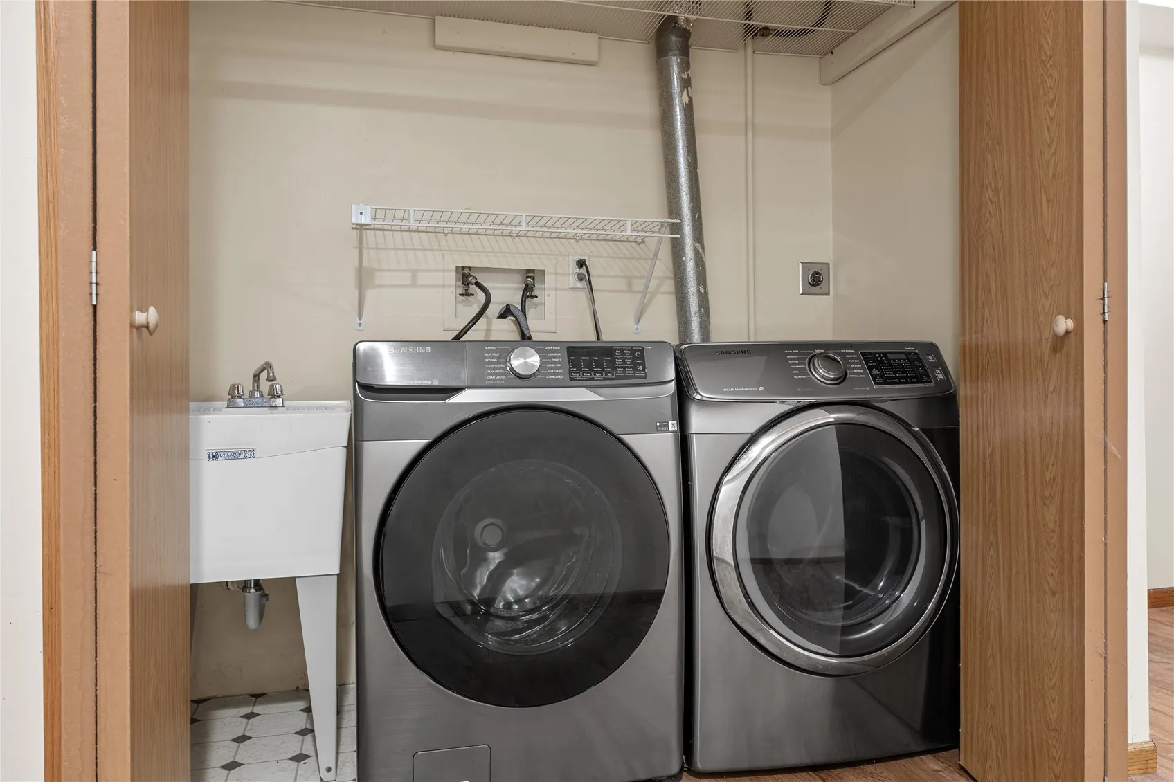 Washer / dryer closet. Large laundry room. See floorplan at end of ohotos.