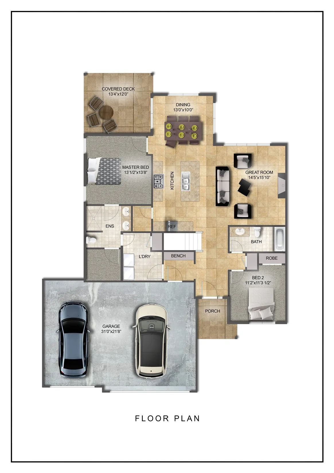 Foundation may vary- Property is 2 stall garage