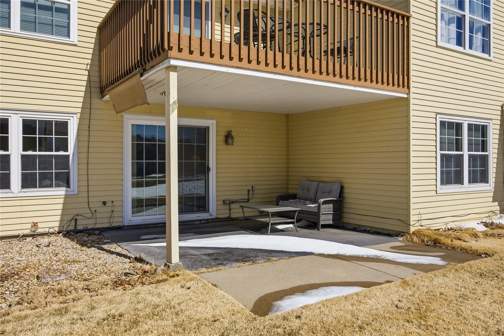 Extended patio.