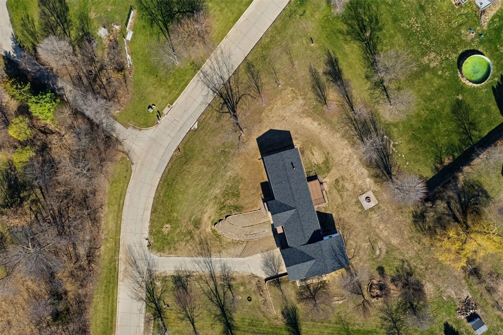 Photo taken prior to landscaping installation