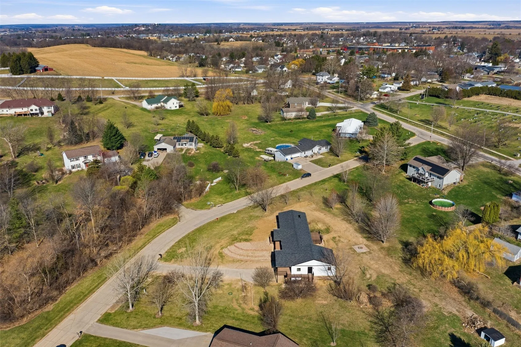 Photo taken prior to landscaping installation