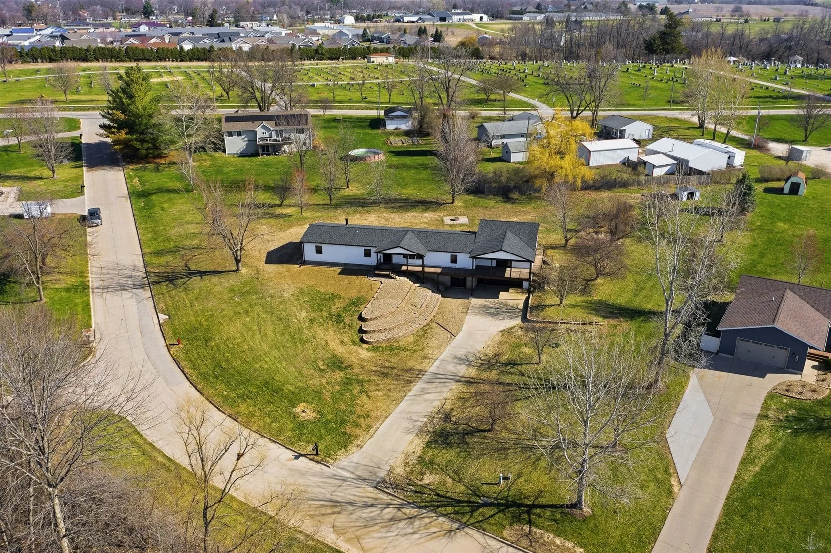 Photo taken prior to landscaping installation