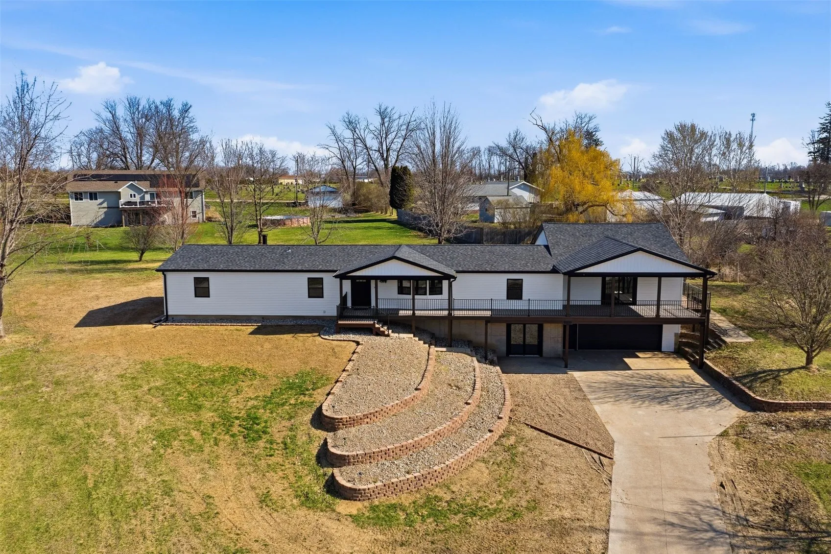 Photo taken prior to landscaping installation