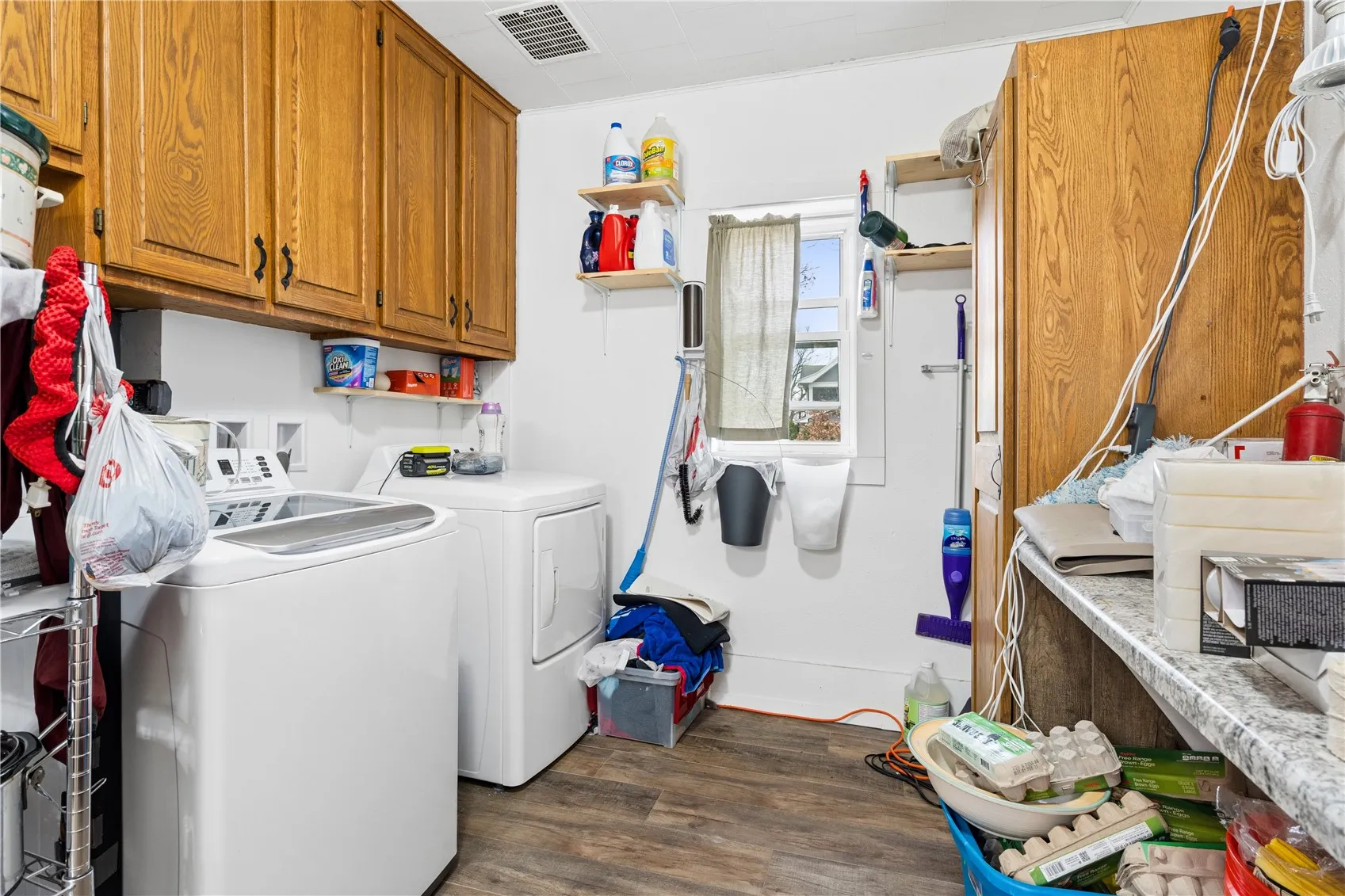 Laundry room/mud room as you enter through the back door.