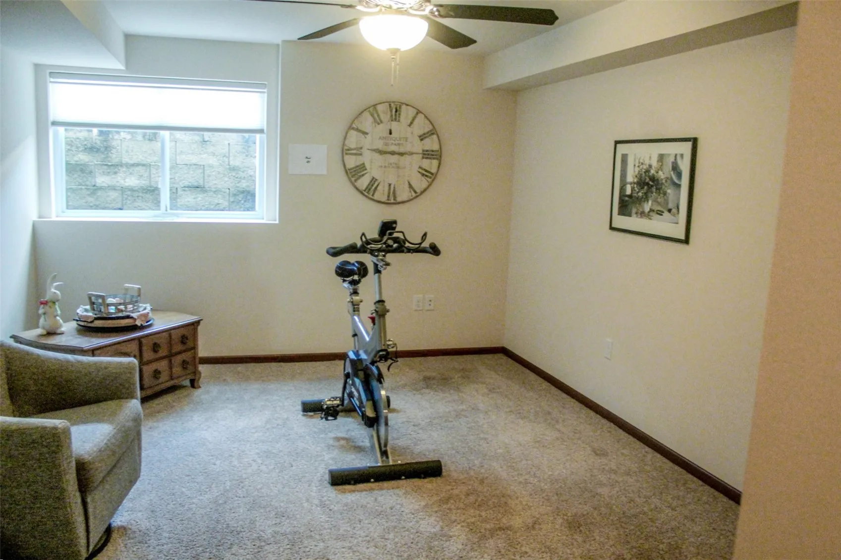 Rec/game room in lower level.