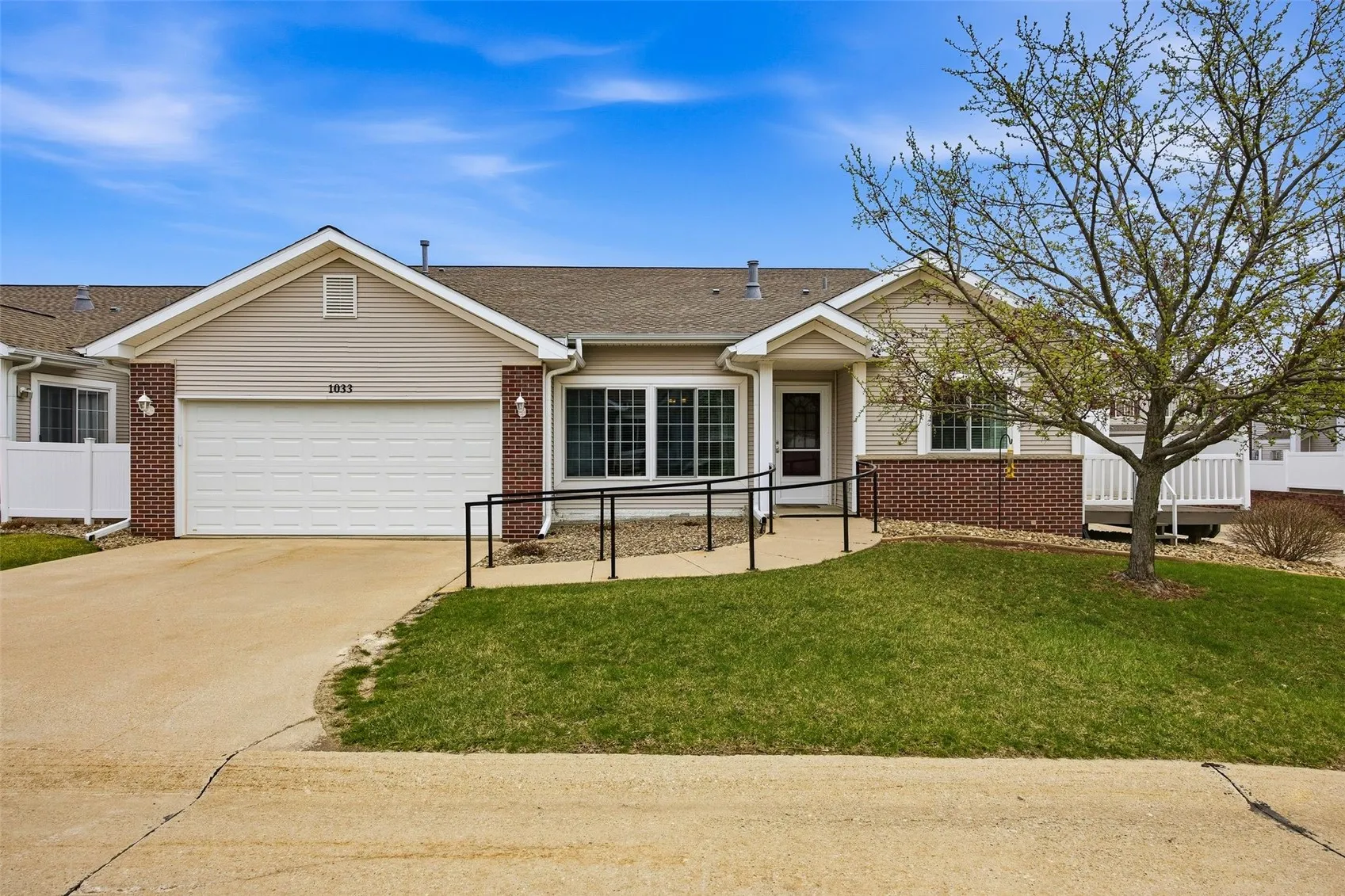 On an interior street for more privacy