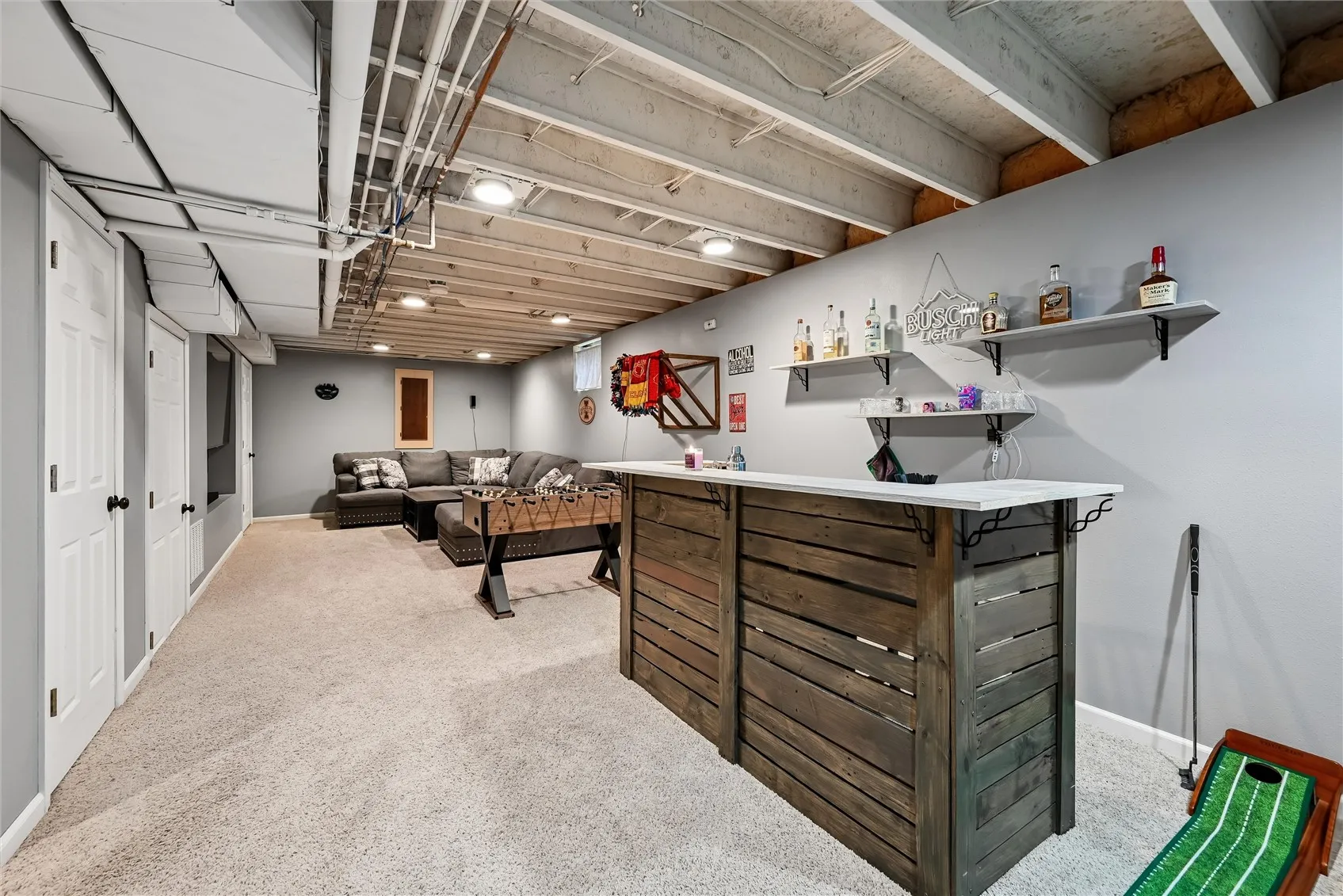 Lower level family room