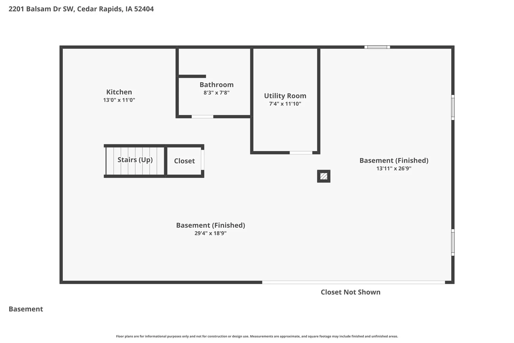 Lower Level floor plan