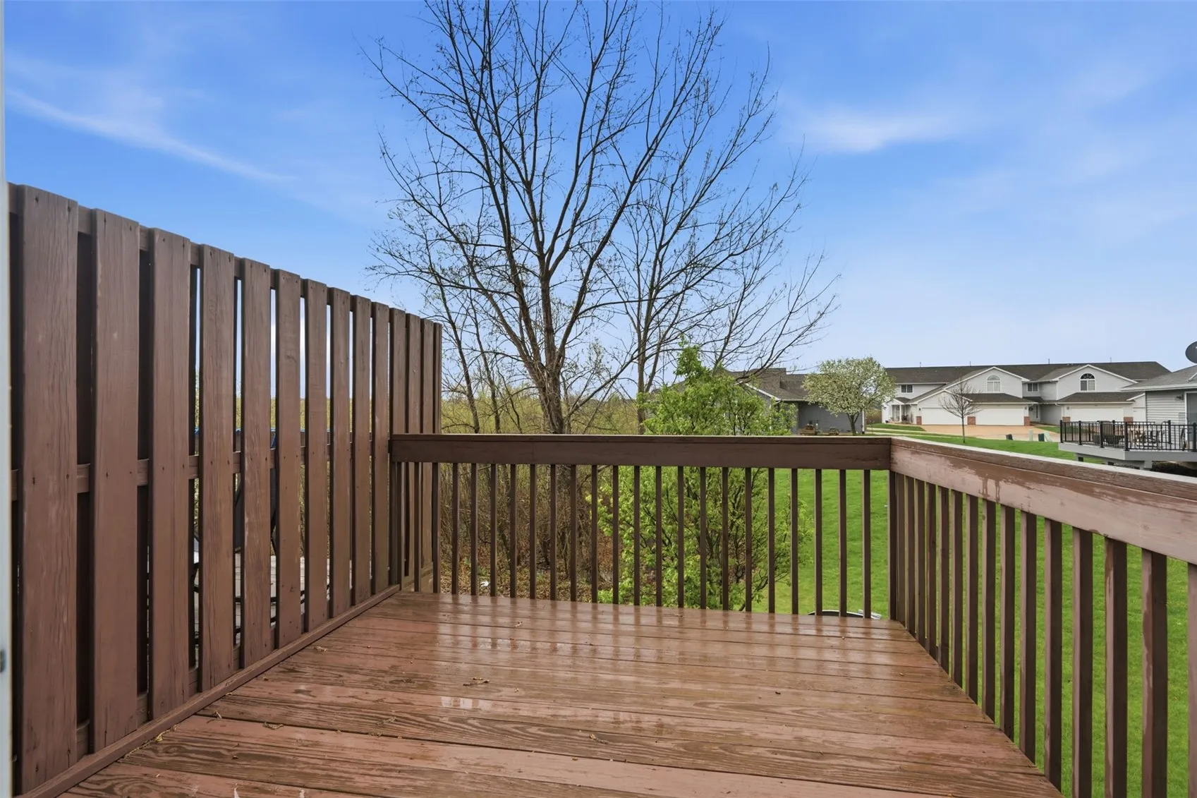 out door view is private and wooded