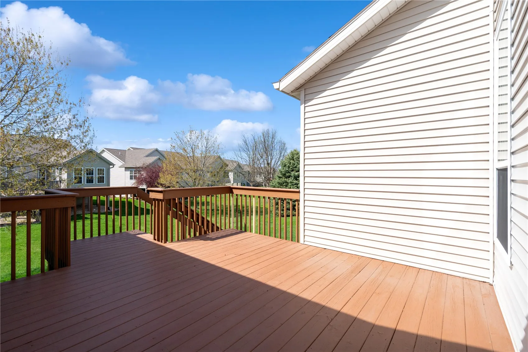 Large deck off of sunroom