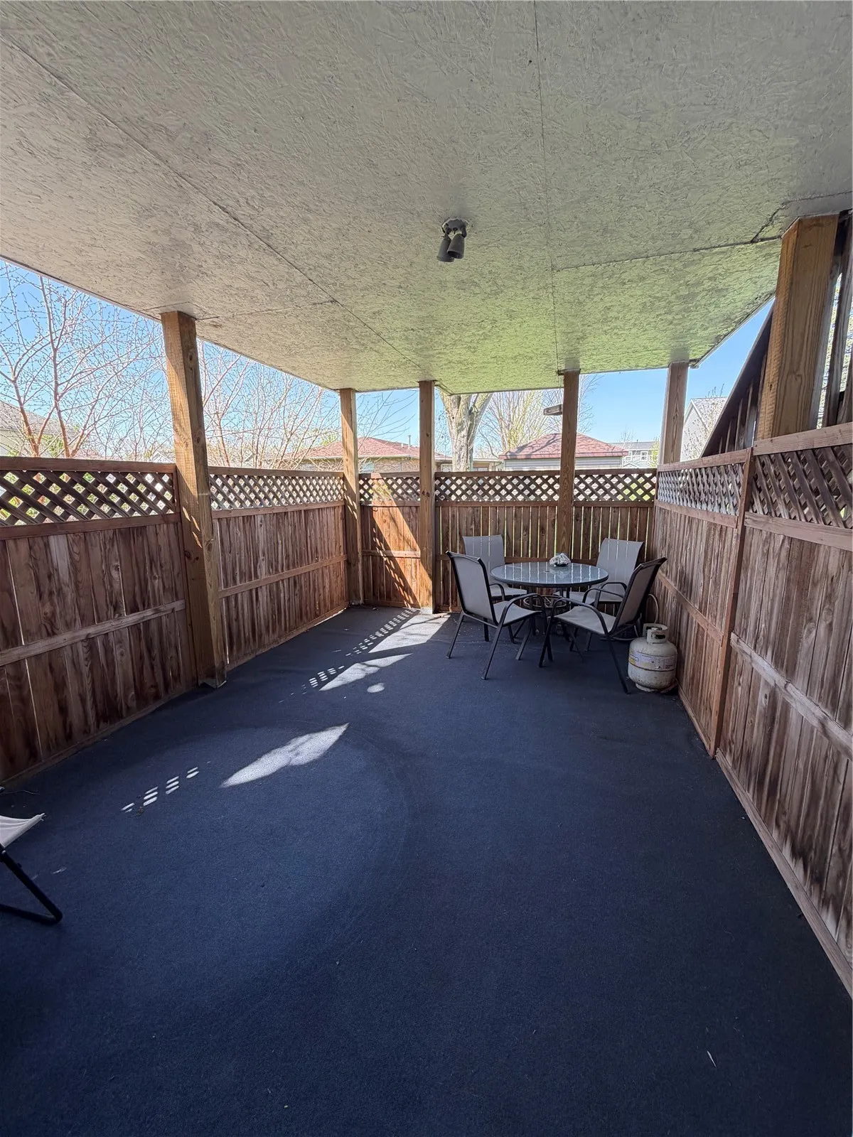 Private space under Four Seasons Porch