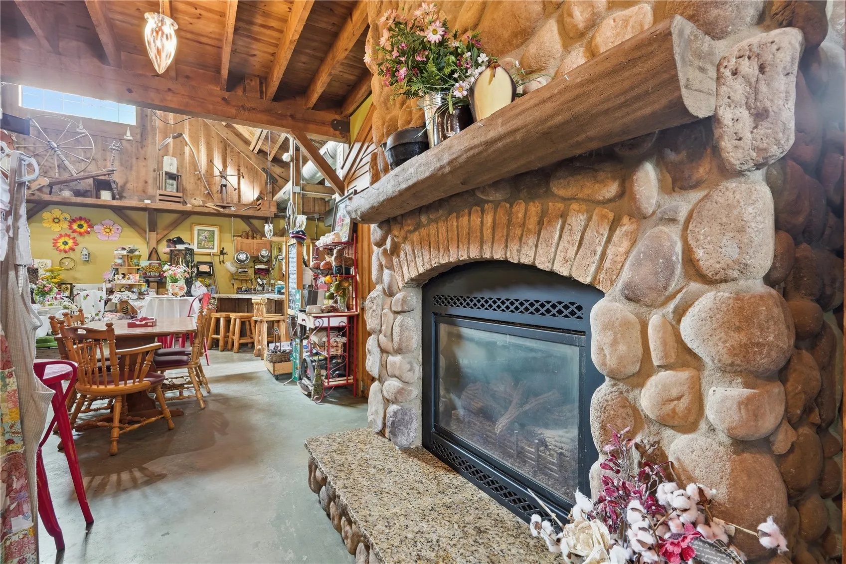 Main floor fireplace