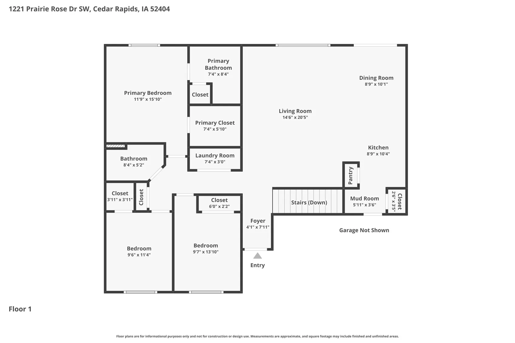 Main level floor plan