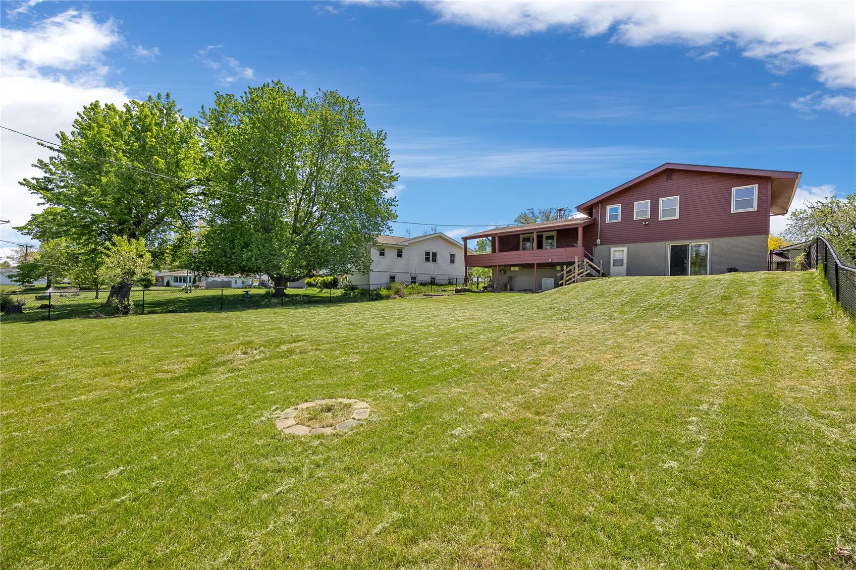There is plenty of room for the kids to play and the pets to roam.
