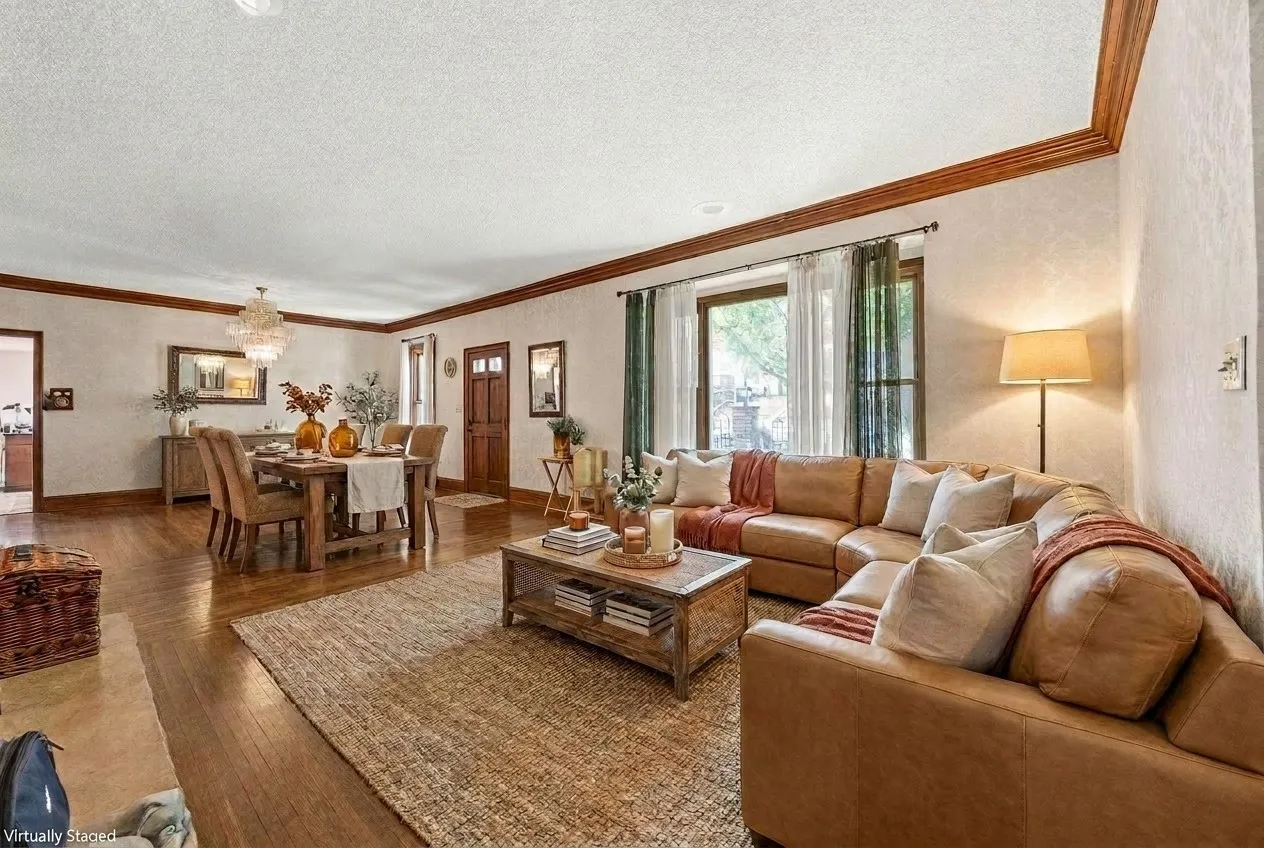 Living/Dining Room Staged