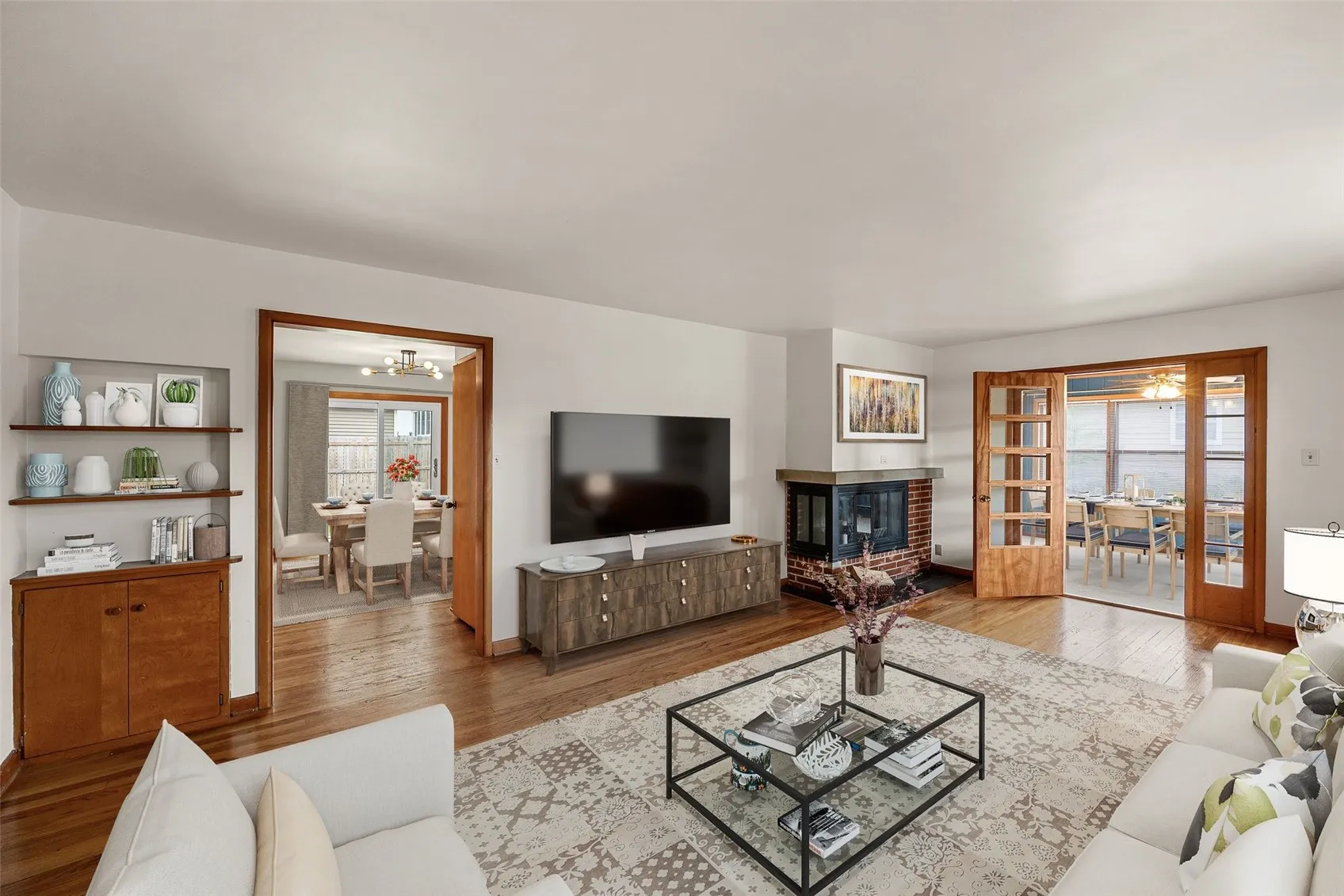 Photo includes virtual staging