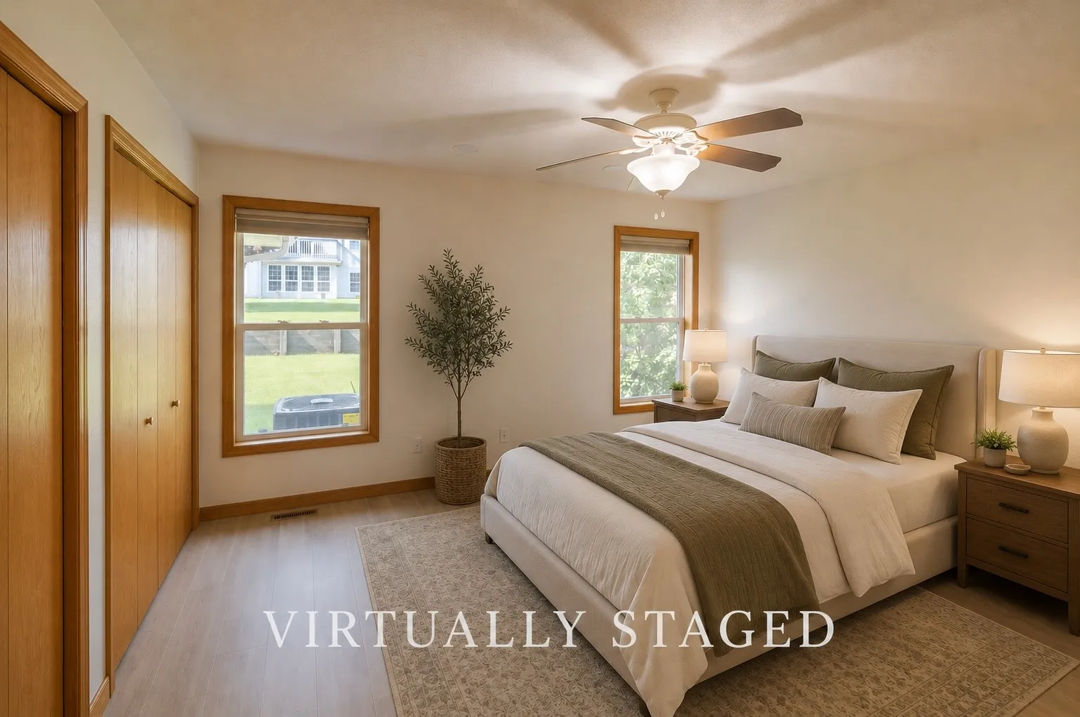 Primary Bedroom Virtually Staged