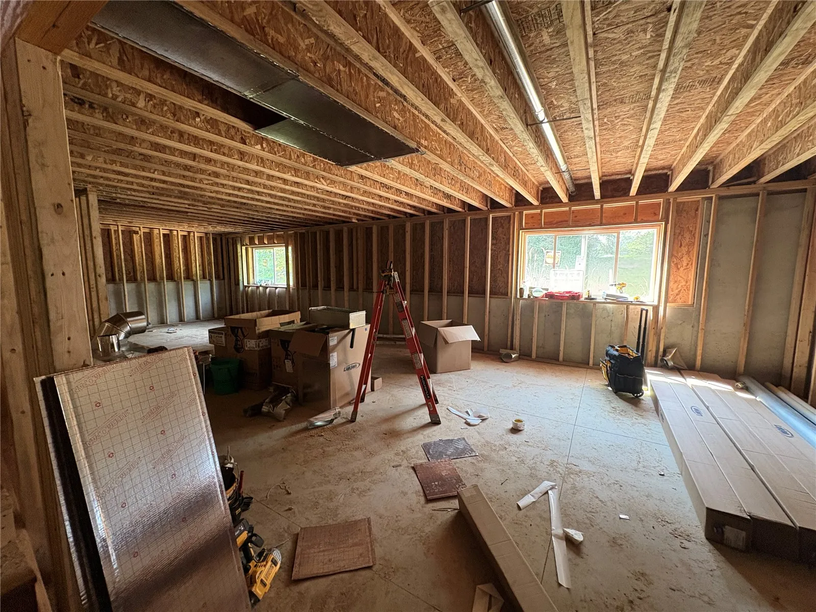 Your future basement with garden view windows