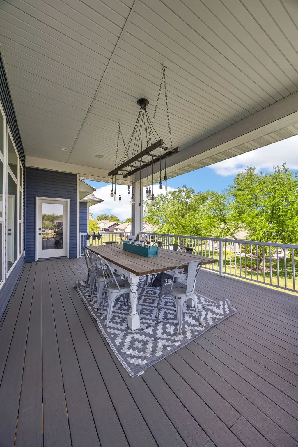 The deck off the back of the house is a great place to enjoy family, friends, and relaxation.