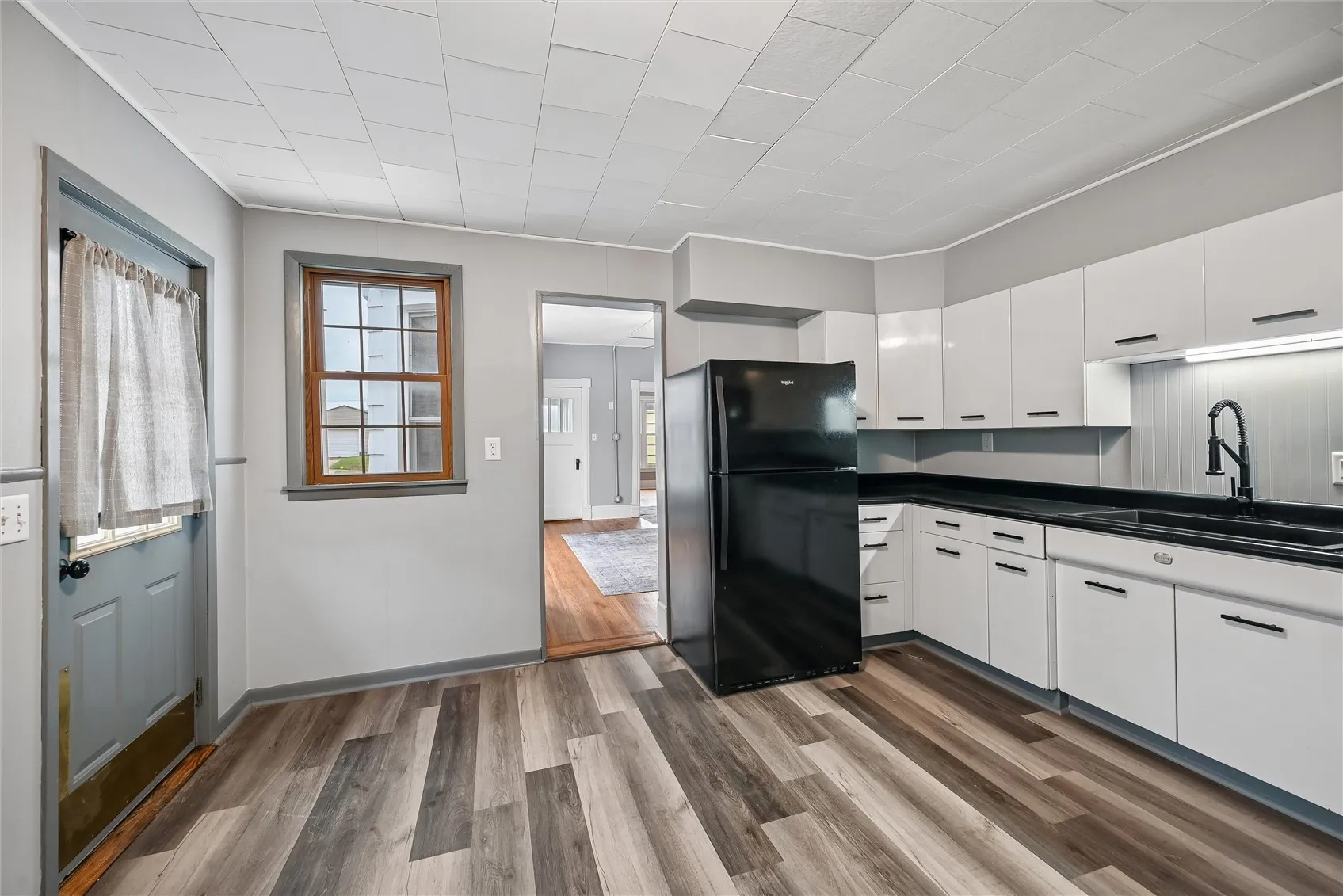 New flooring in the kitchen