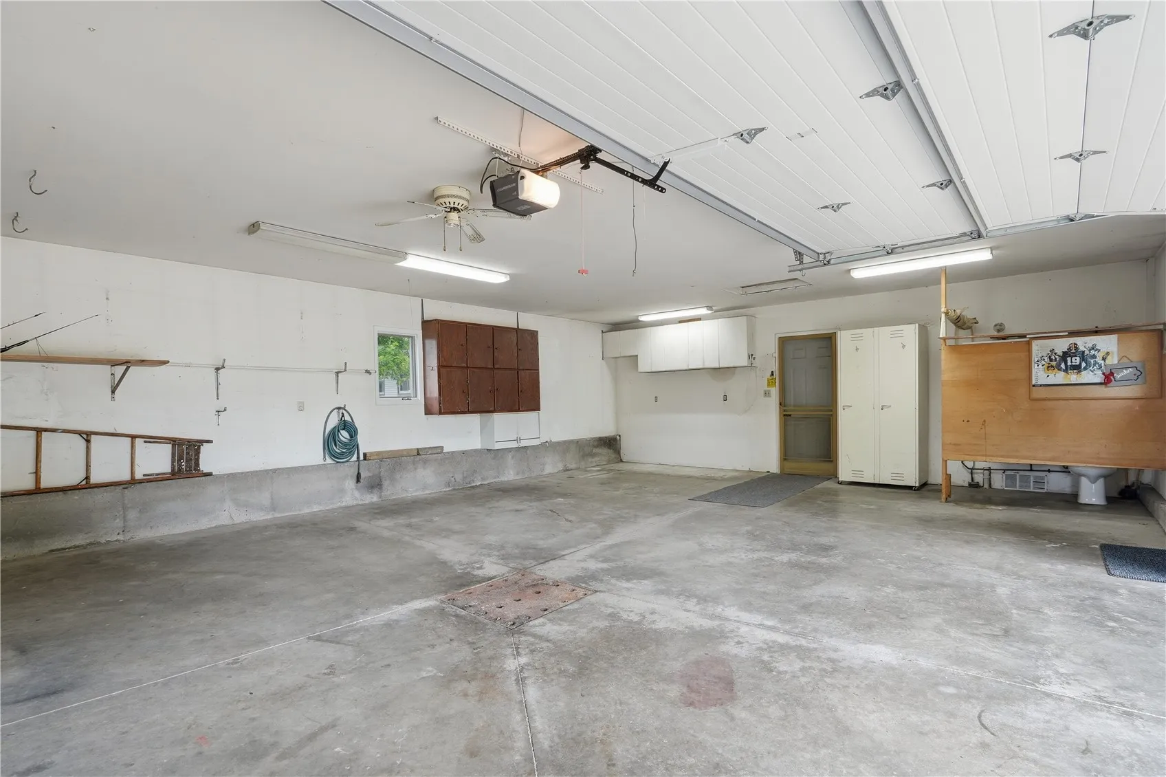 HUGE attached garage