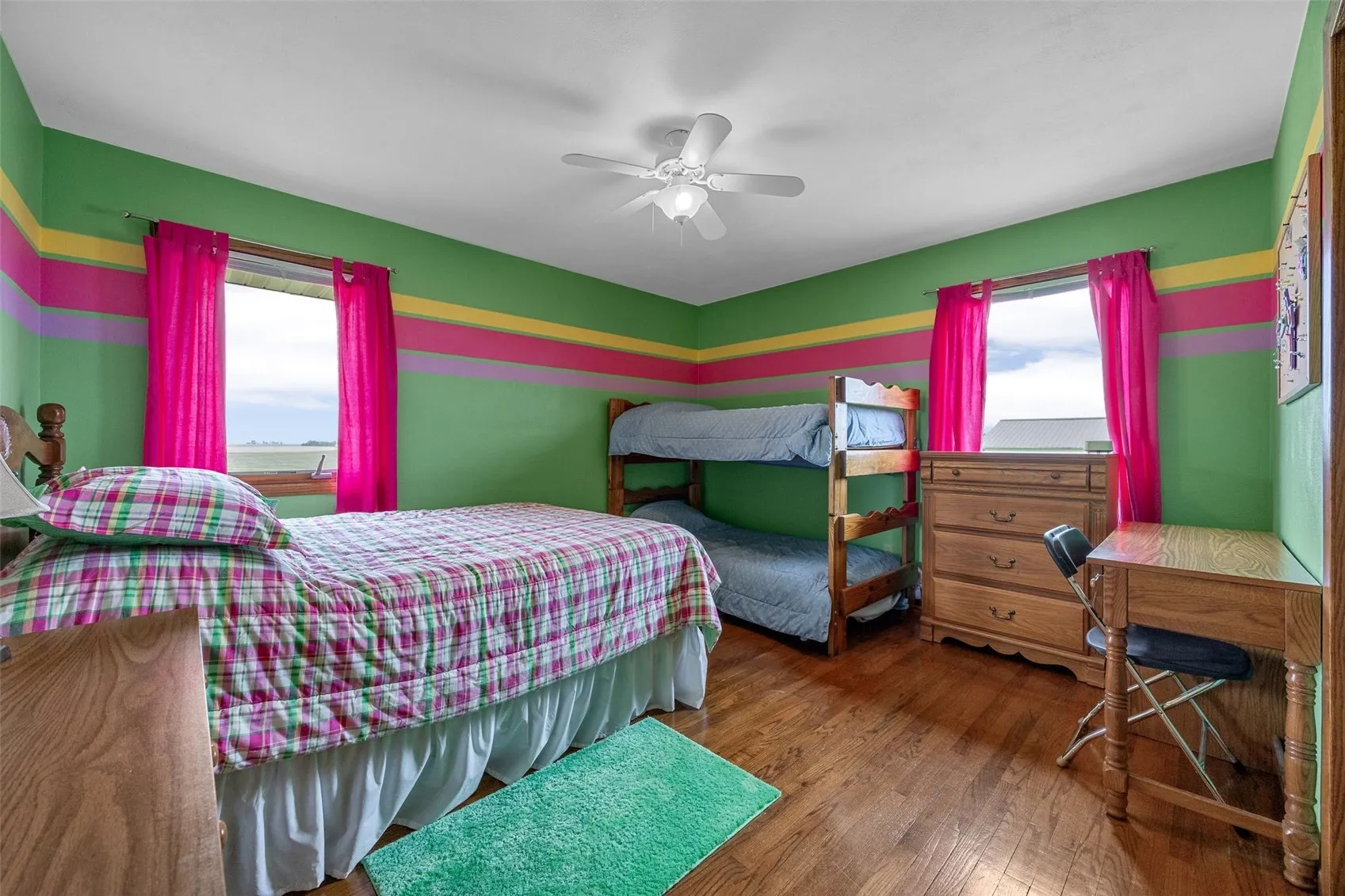 Bedroom four on level one.