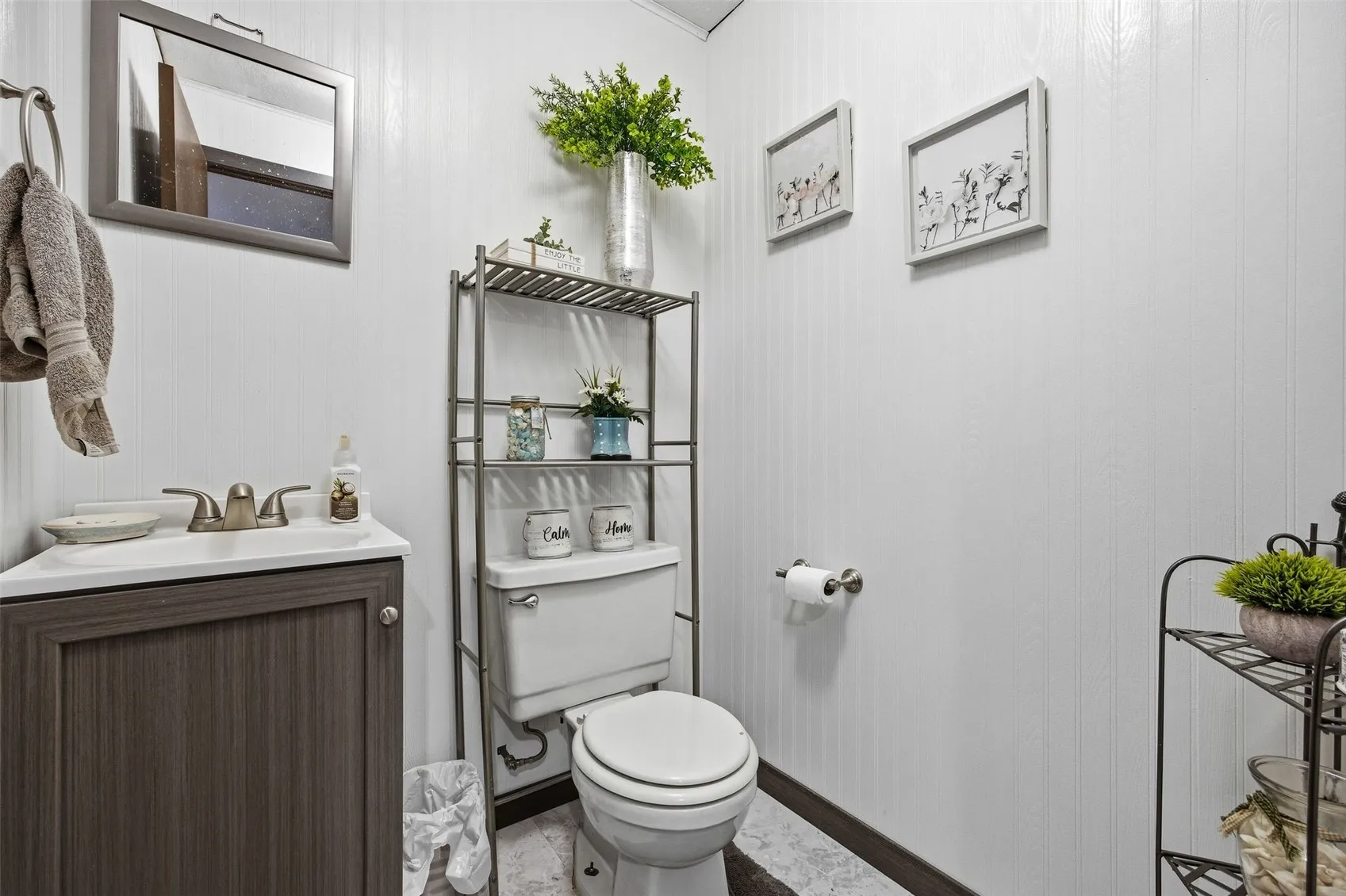 basement half bath