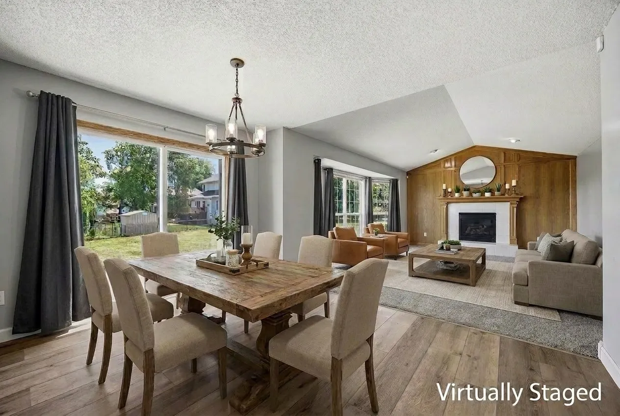 Dining/Living Room Staged