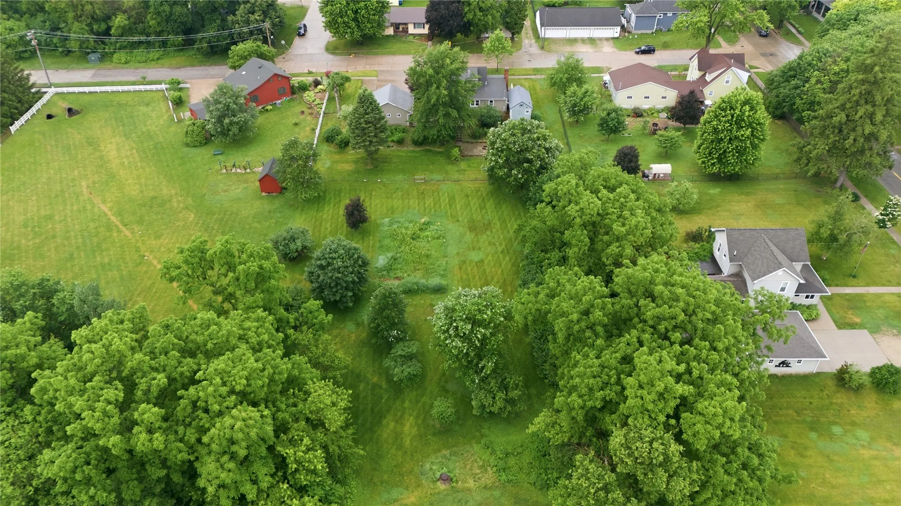 Aerial Backside of House