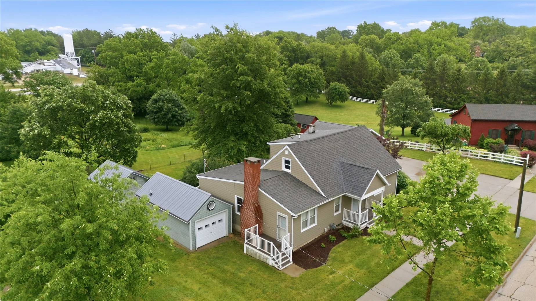 Front West Side Aerial