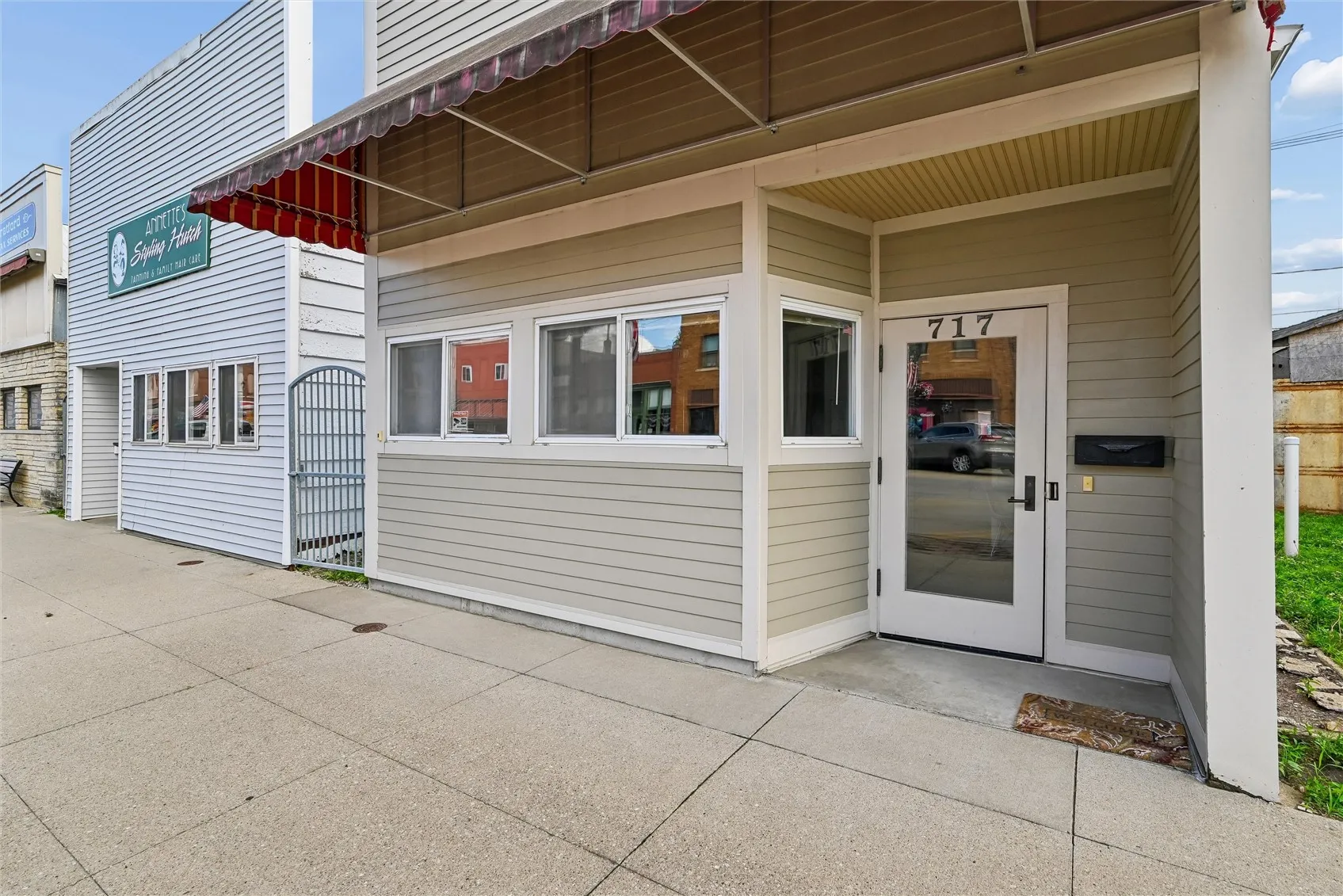 Inviting front entrance