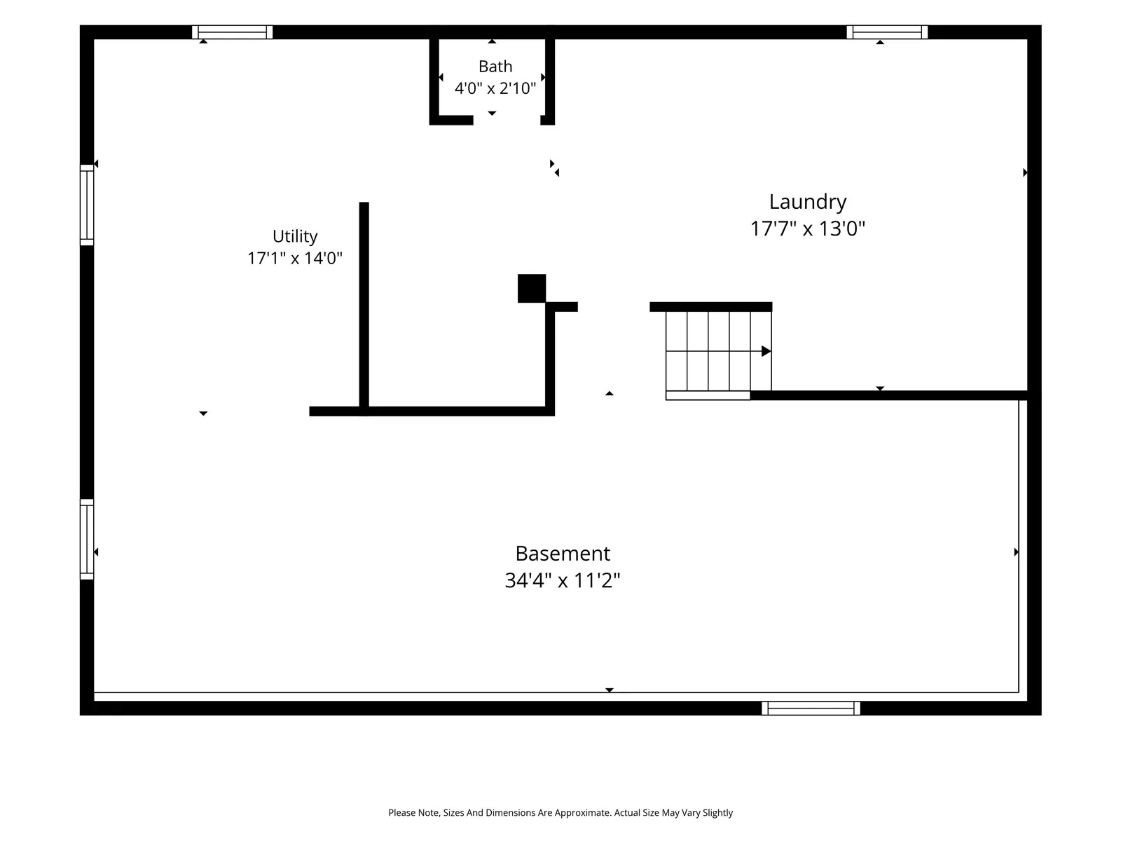 Partially finished lower level