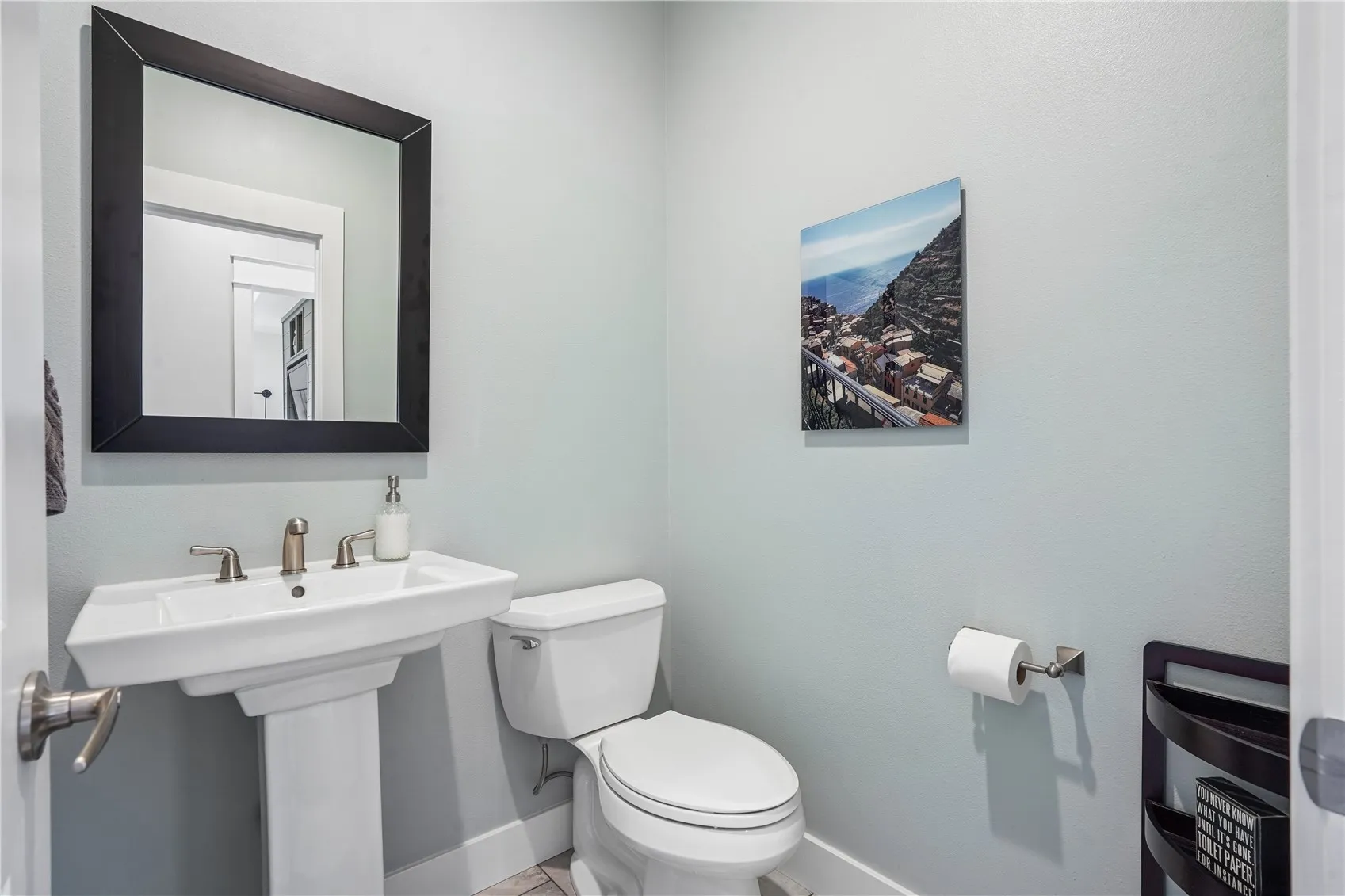 Half bath off the kitchen