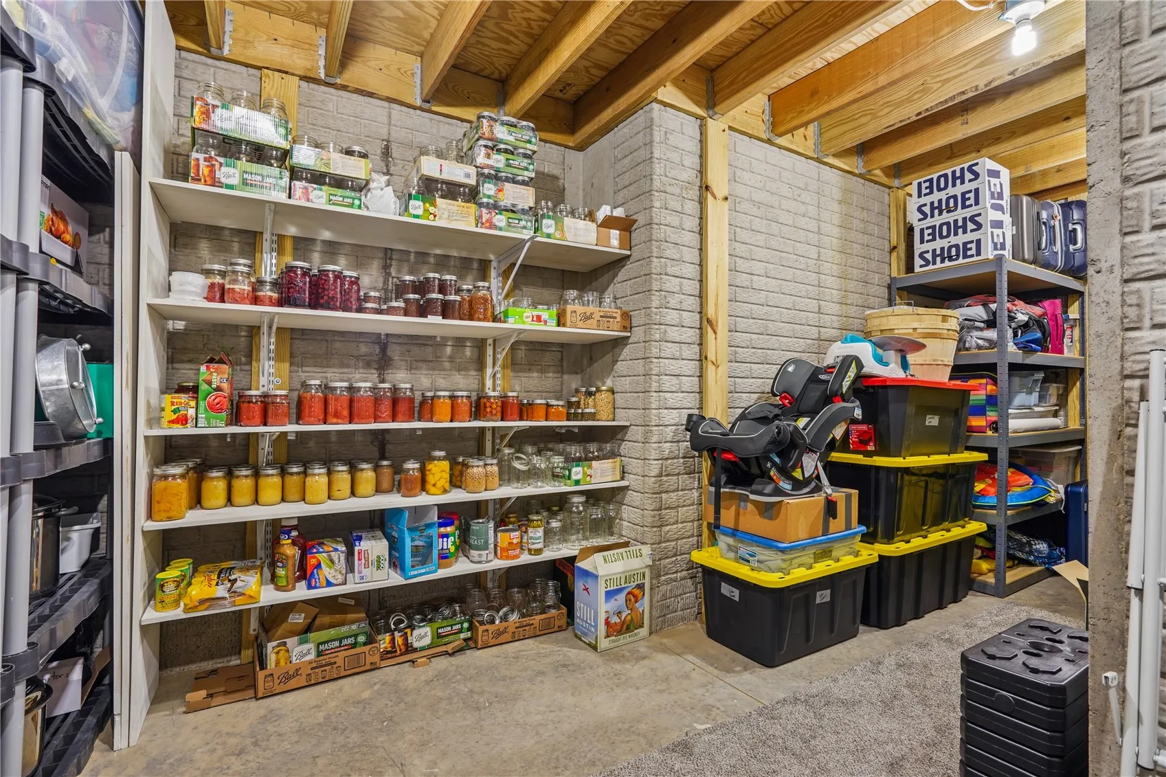 Safe room, canning storage, options galore!