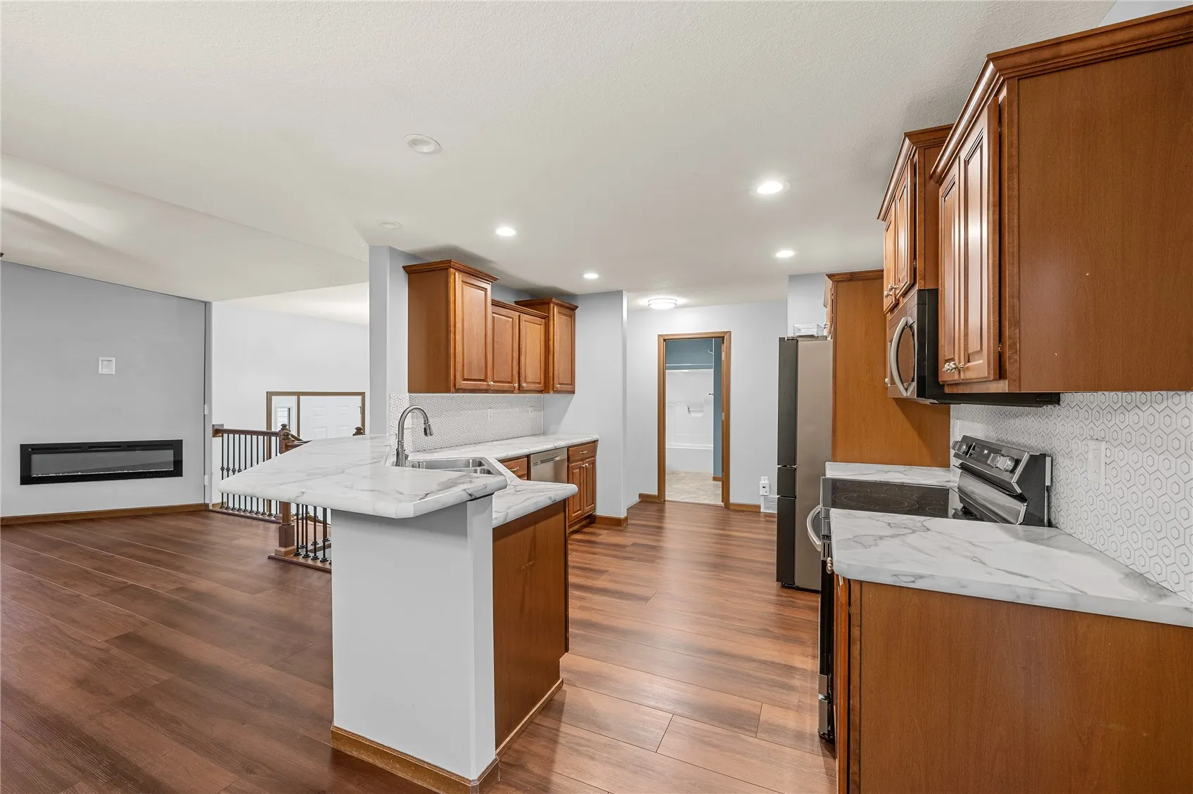 Walk-through kitchen