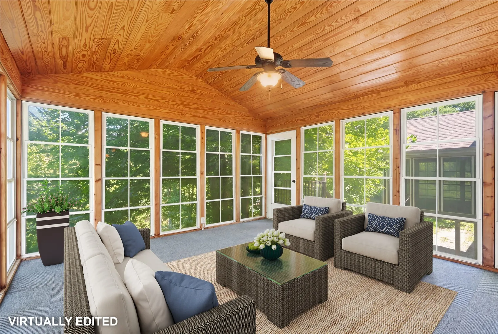 3 seasons room off kitchen