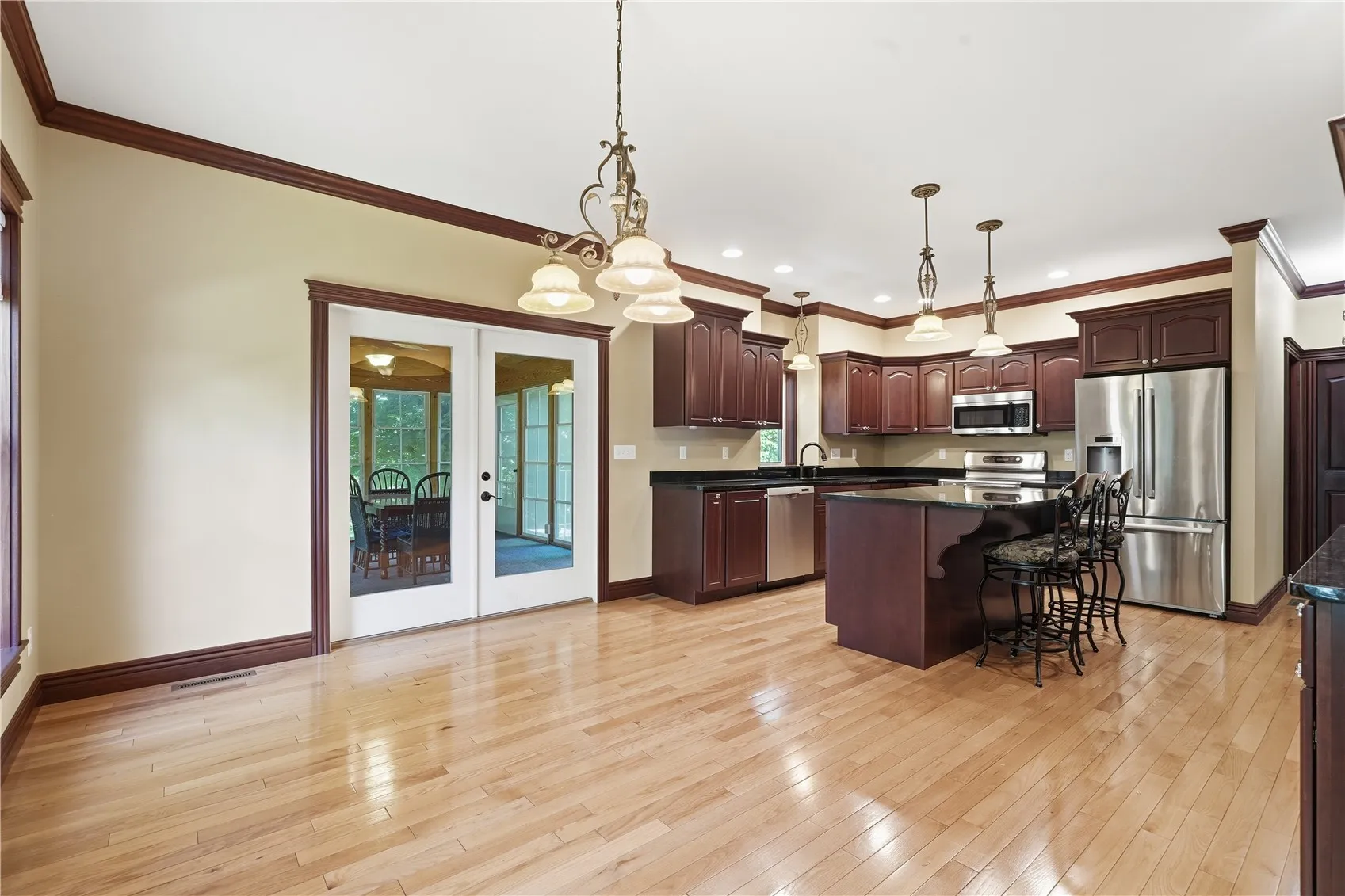 kitchen with dining area