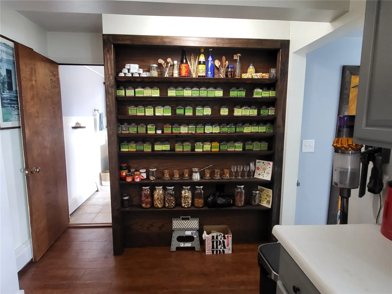 Unique spice/kitchen storage shelves
