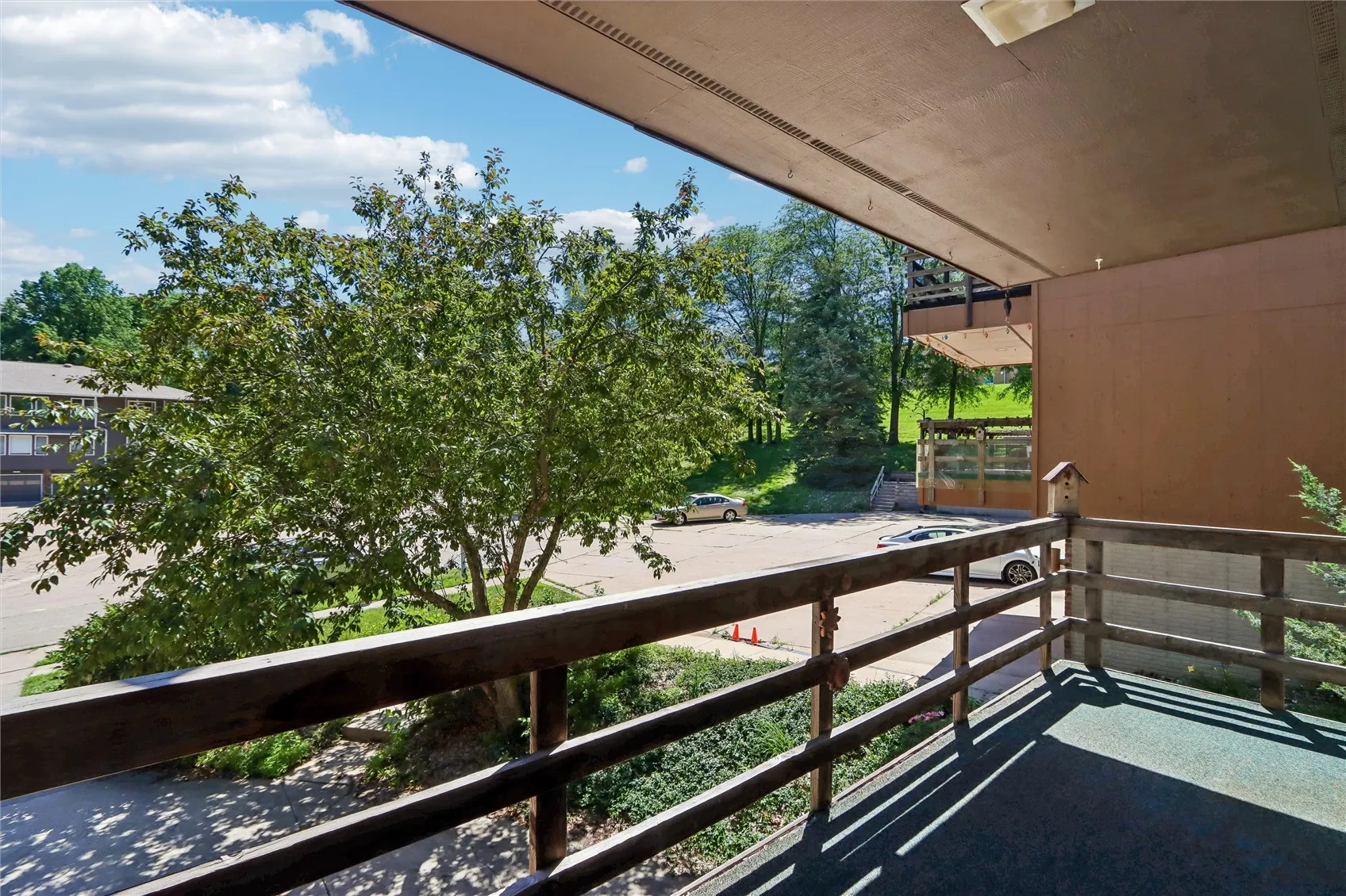 Large covered deck.